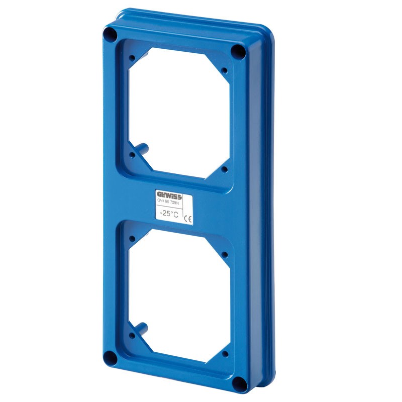 Coperchio Gewiss predisposto per 2 calotte IP67 GW66709N Coperchio Gewiss predisposto per 2 calotte IP67 GW66709N